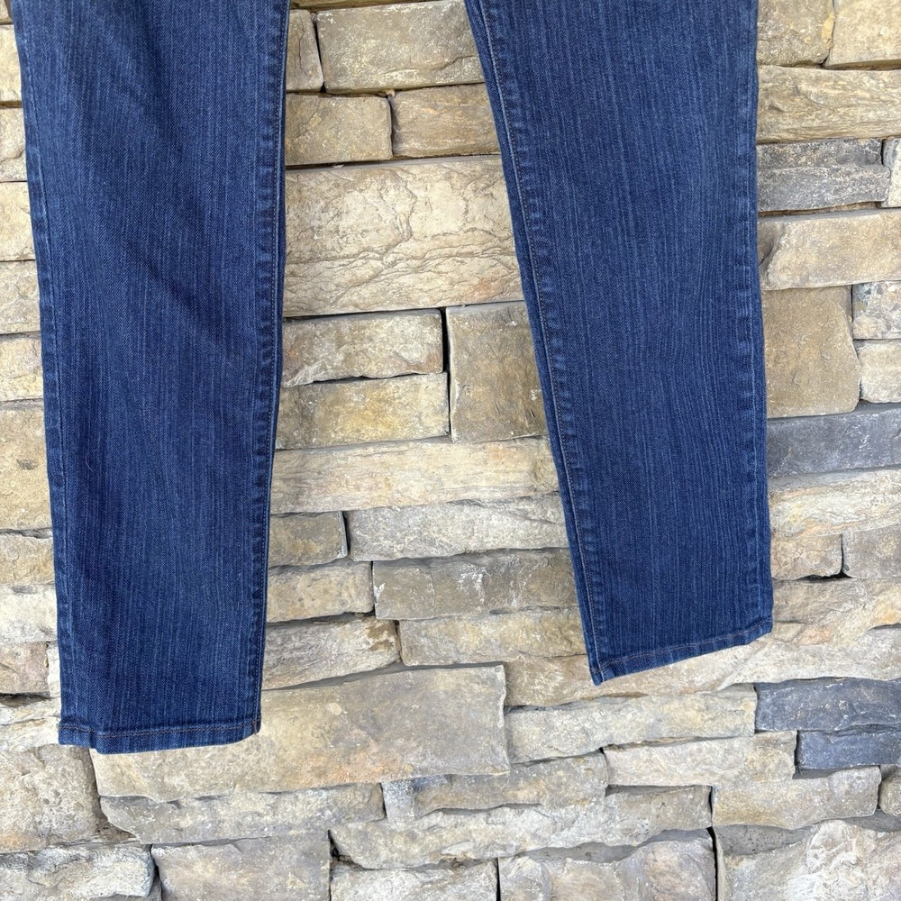 Ann Taylor LOFT Jeans Sz 6 Petite Curvy Skinny Leg Stretch Dark Wash Denim - Picture 3 of 7